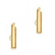 Slide end tubes 20mm - Gold